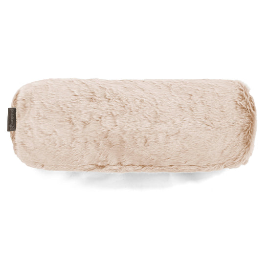 Traversin 20 x 55cm - Fausse Fourrure Lapin Blanc 02