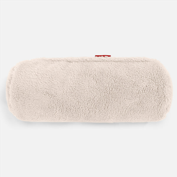 Traversin 20 x 55cm - Fausse Fourrure Nounours Crème 01
