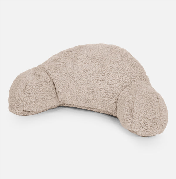 Coussin de Lecture avec Dossier pour Enfants - Fausse Fourrure Nounours Vison